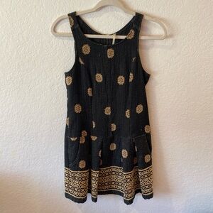 Free People black bohemian dress